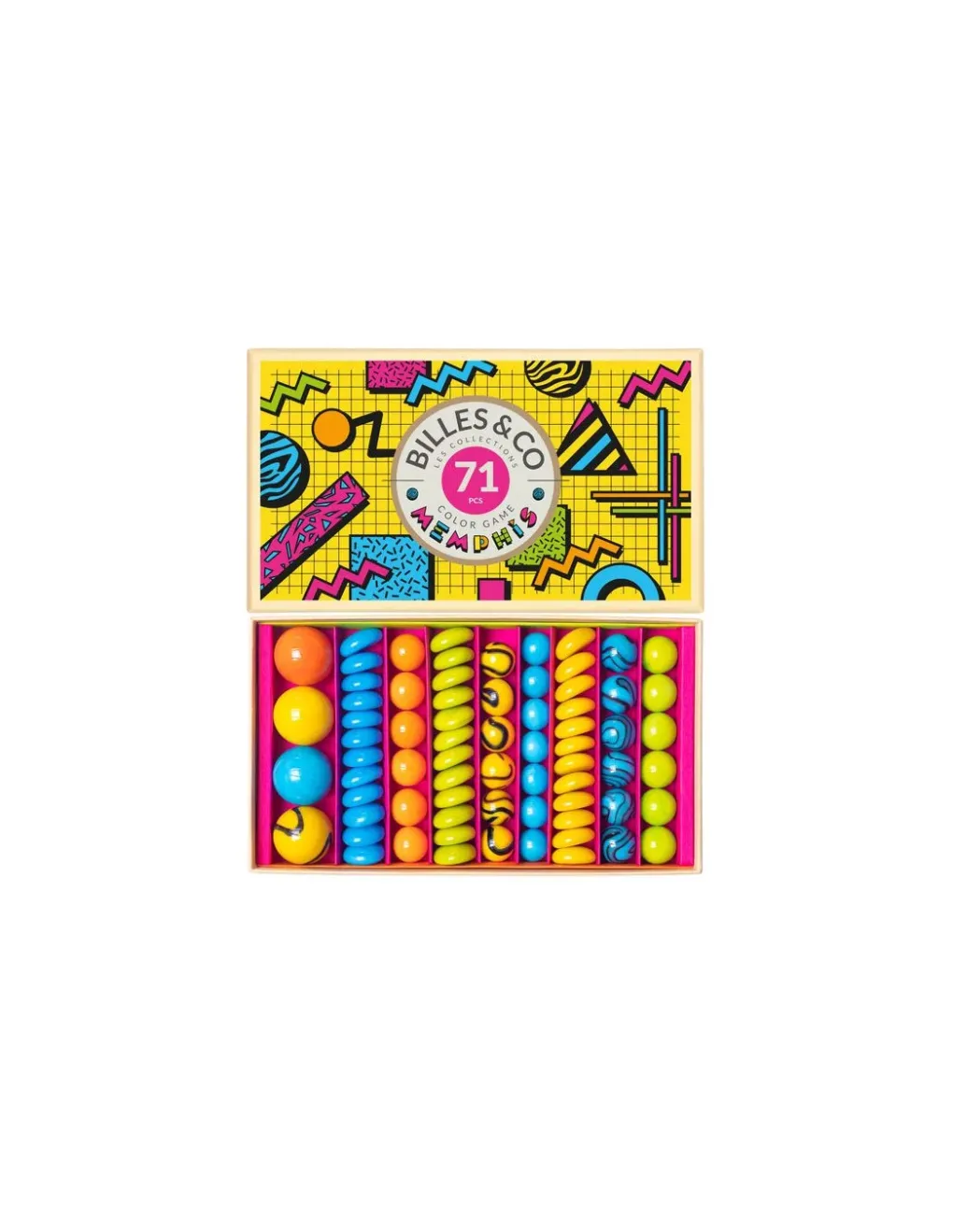Billes and Co Coffret de 71 billes Memphis - Billes & Co Hot