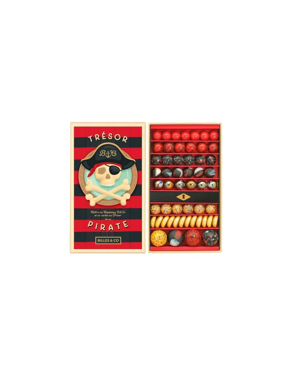 Billes and Co Coffret de 85 billes Trésor pirate - Billes & Co Sale