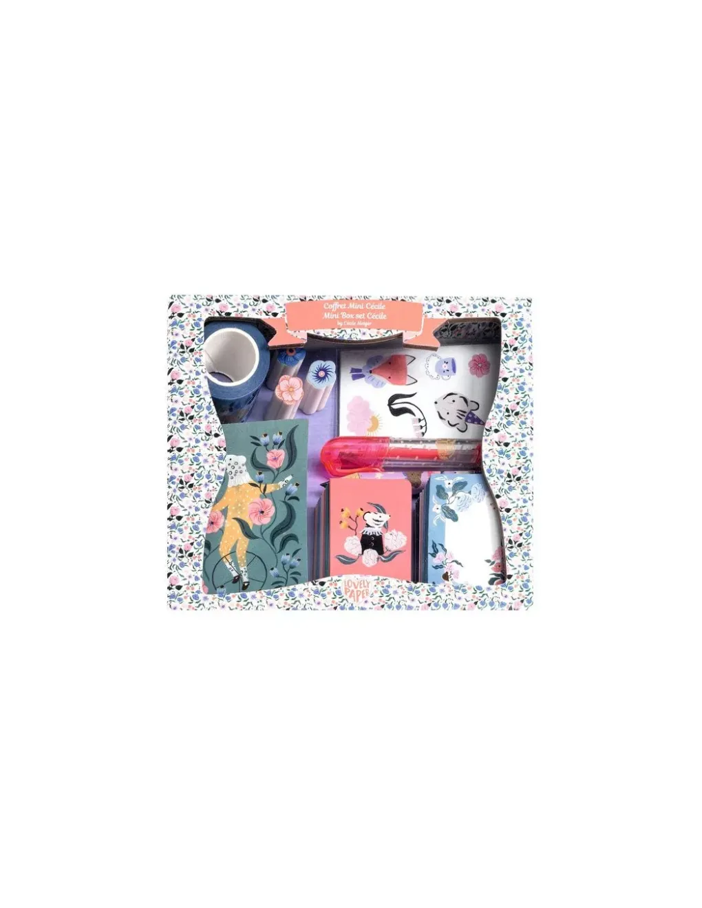Lovely Paper by Djeco Coffret de papeterie Cécile - Djeco Sale