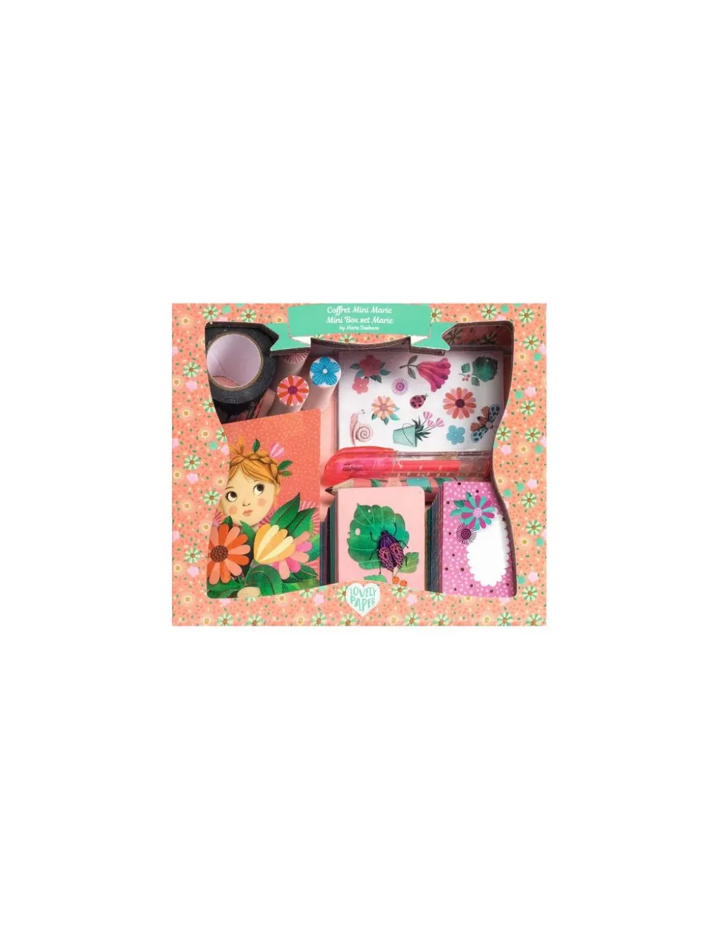 Lovely Paper by Djeco Coffret de papeterie Marie - Djeco Clearance