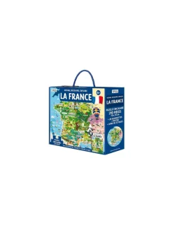 Sassi junior Coffret livre et puzzle La France - Sassi Online