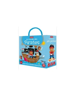Sassi junior Coffret livre et puzzle Le monde des pirates - Sassi Outlet