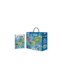 Sassi junior Coffret livre et puzzle La Terre - Sassi Clearance
