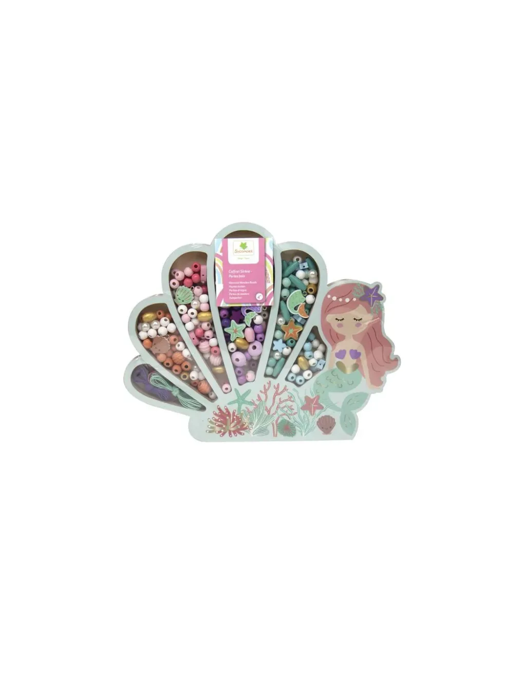 Sycomore Coffret sirène 400 perles en bois - Best