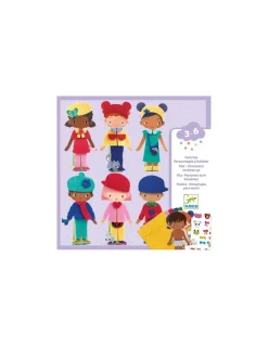 Djeco Collage de feutrine S’habiller de douceur - Discount