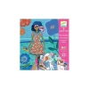 Djeco Collages motifs Tendance Wax - Hot