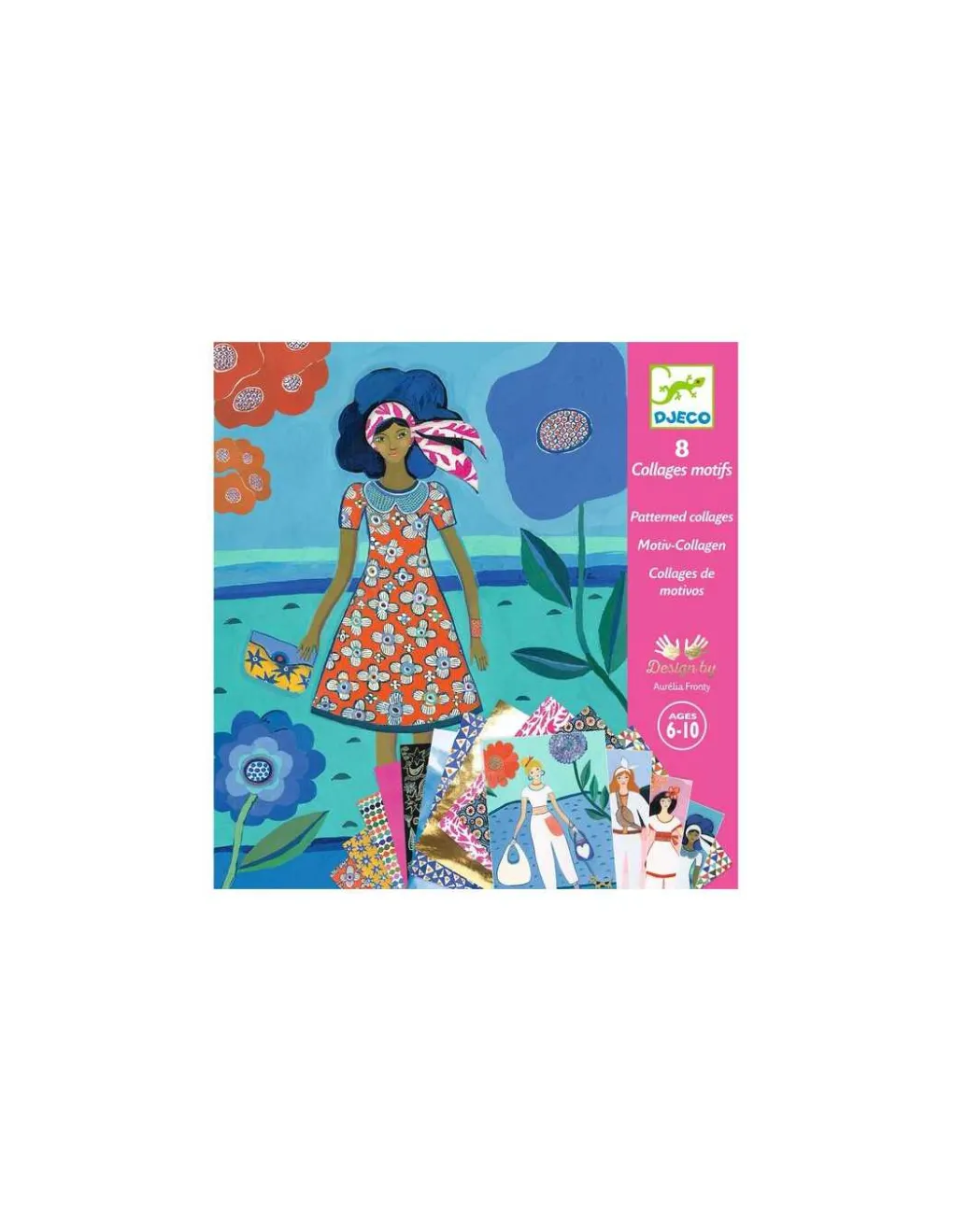 Djeco Collages motifs Tendance Wax - Hot