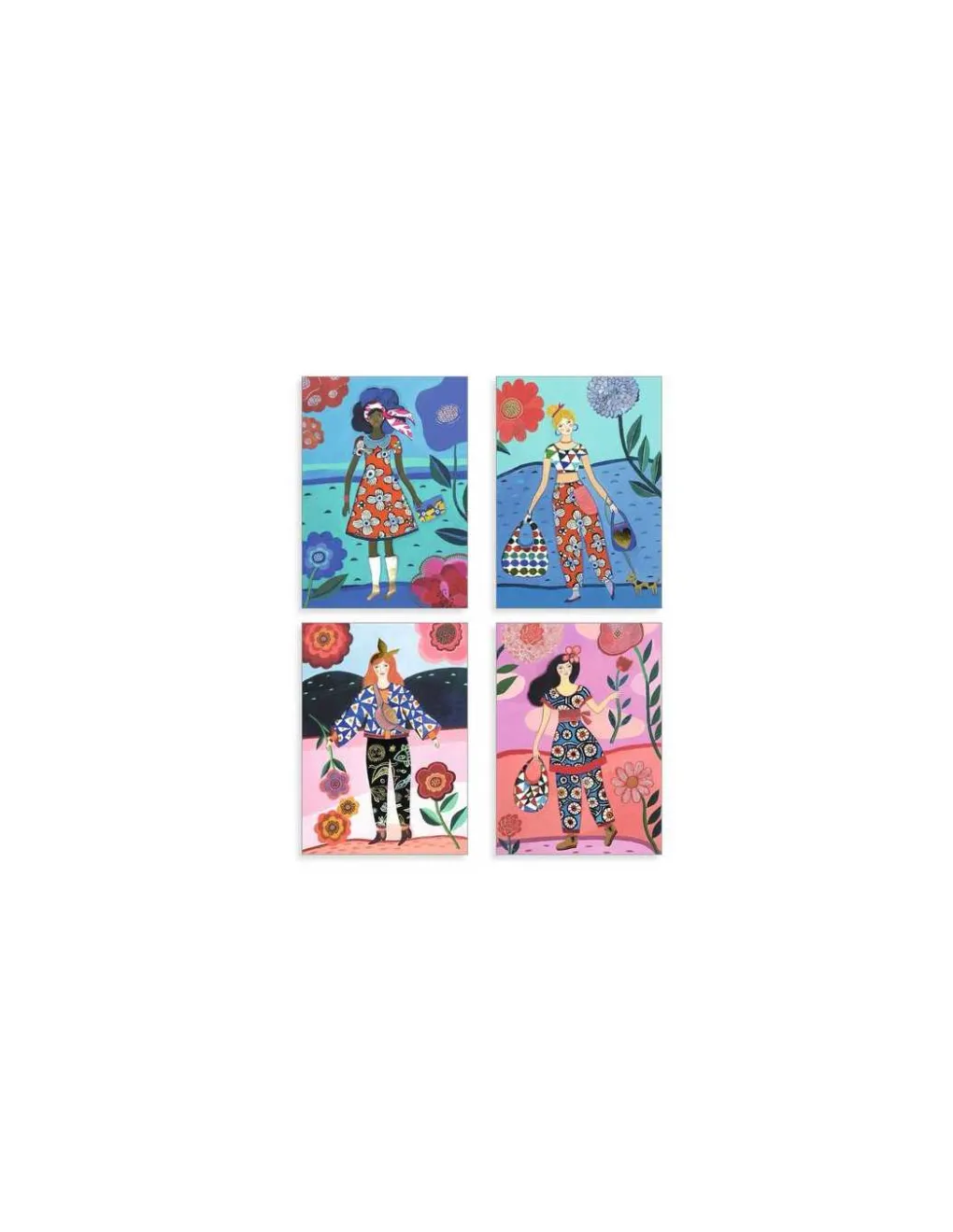 Djeco Collages motifs Tendance Wax - Hot