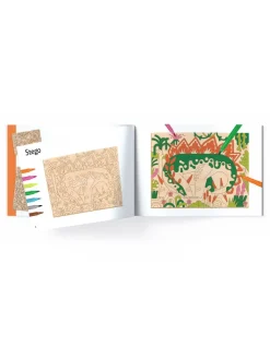 Djeco Coloriage sur bois Dino world - Clearance