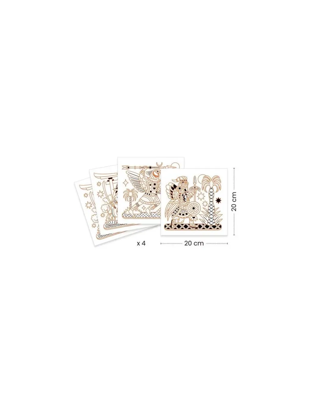 Djeco Coloriages brillants Guerriers animaux - Outlet