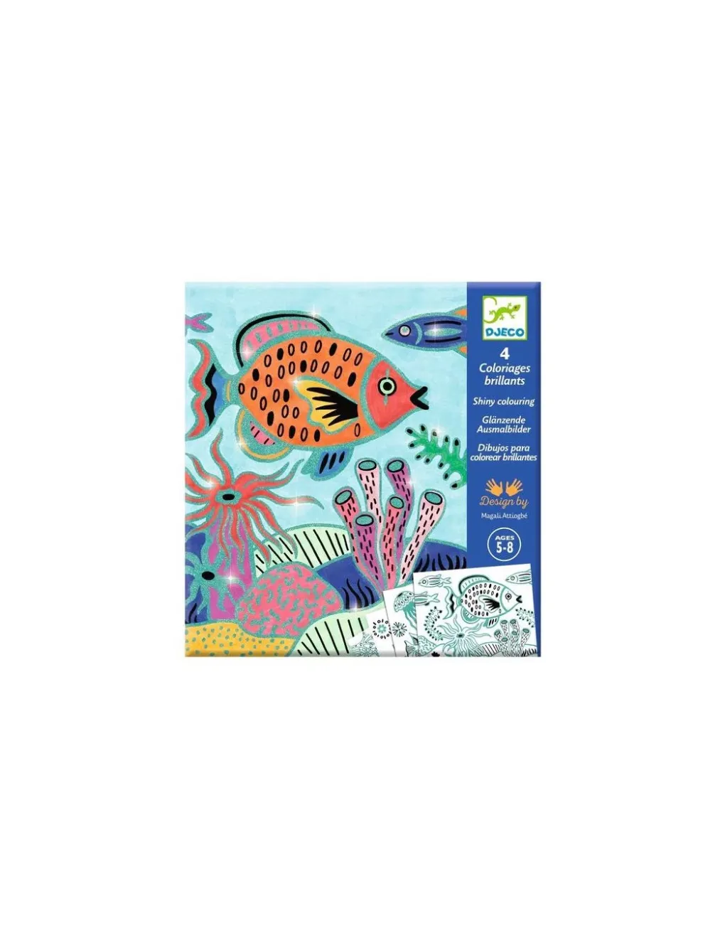 Djeco Coloriages brillants Sous la mer - Sale