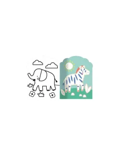 Auzou Coloriages fluos Animaux de la savane - Best