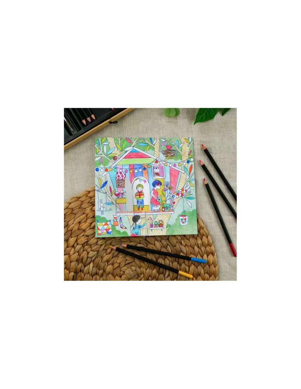 Djeco Coloriages petites portes Les cabanes de Nina - Clearance