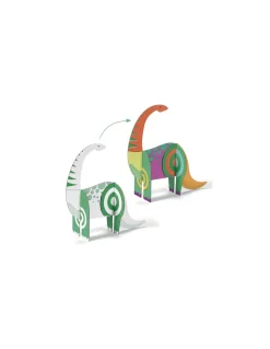 Djeco Colorie assemble et joue DIY Dinosaures - New