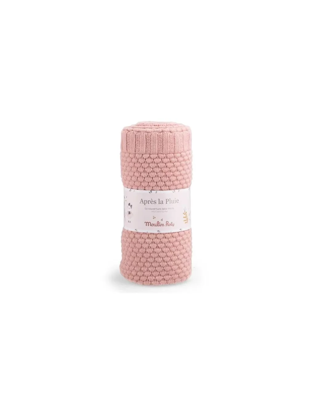 Moulin Roty Couverture laine tricotée Après la pluie - Best