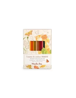 Moulin Roty Crayons de couleur et cartes Animaux Le Jardin du Moulin - Sale