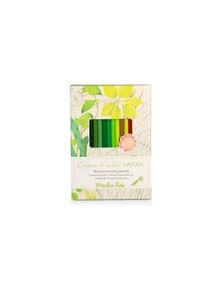 Moulin Roty Crayons de couleur et cartes Nature Le Jardin du Moulin - Outlet