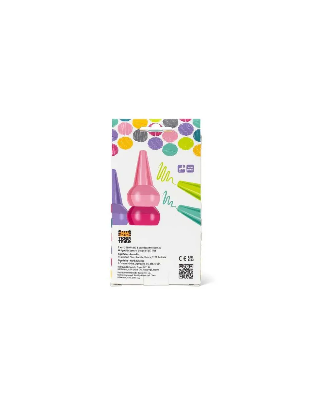 Tiger Tribe Crayons empilables couleurs acidulées - Discount