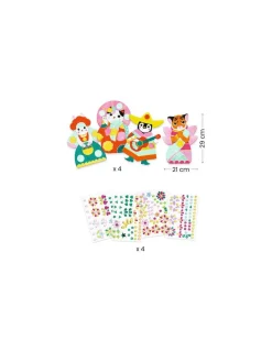 Djeco Créer avec des stickers Brillants - Sale