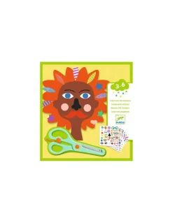 Djeco Créer avec des stickers coiffeur - Sale