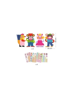 Djeco Créer avec des stickers Eclatants - Outlet