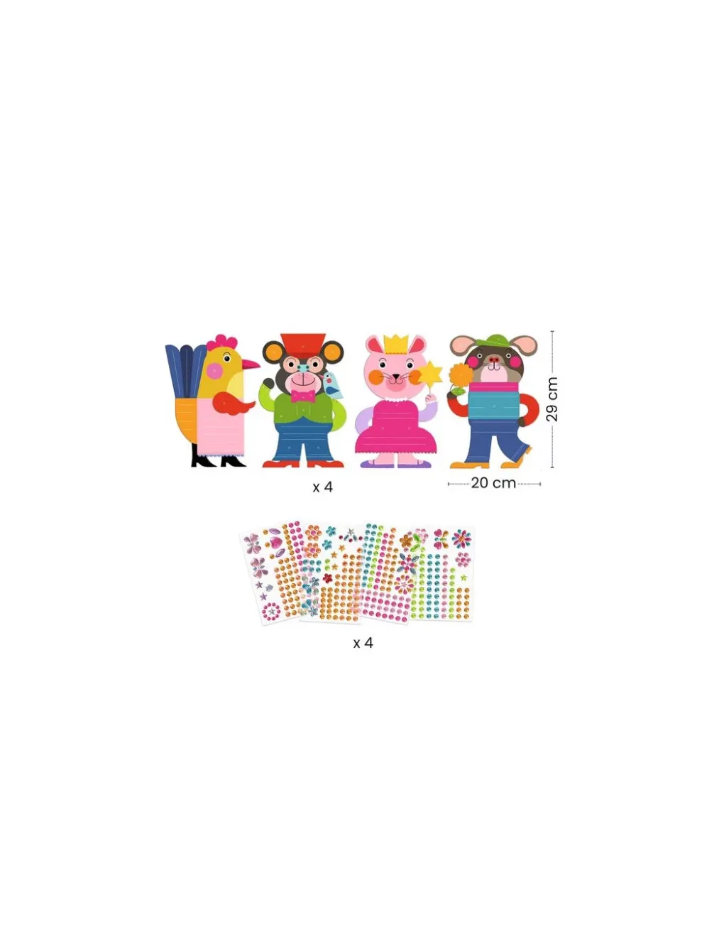 Djeco Créer avec des stickers Eclatants - Outlet