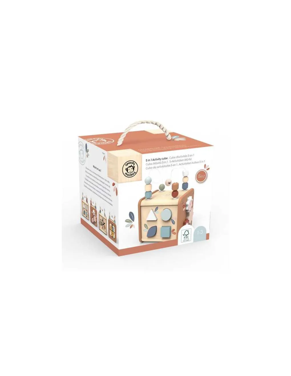 Speedy Monkey Cube d'activités 5 en 1 - New
