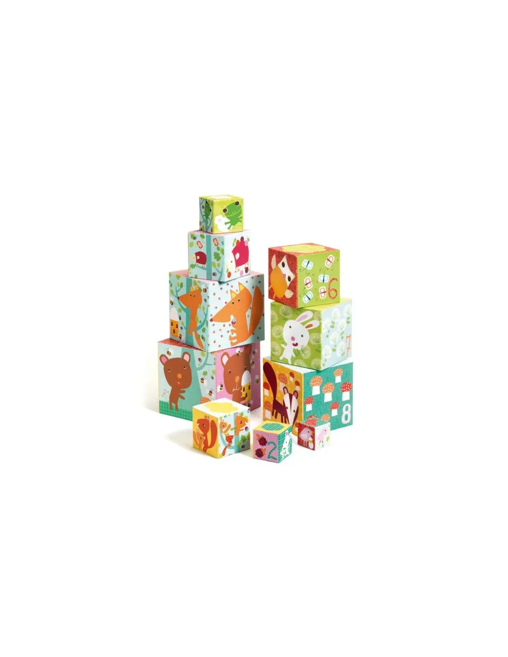 Djeco Cubes à empiler la forêt - Hot