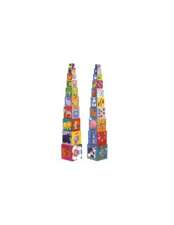 Djeco Cubes à empiler rigolos - Hot