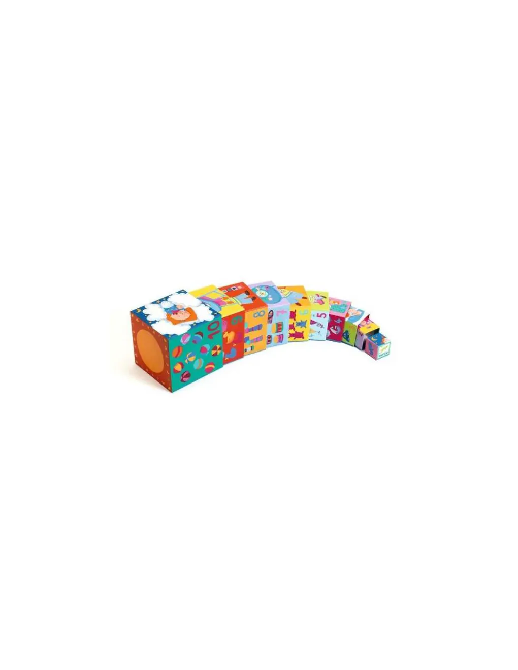 Djeco Cubes à empiler rigolos - Hot