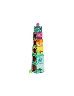 Moulin Roty Cubes empilables Dans la jungle - New