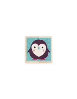 Janod Cubes en bois bébés animaux - Hot