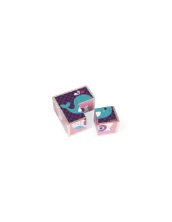 Janod Cubes en bois bébés animaux - Hot