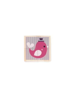 Janod Cubes en bois bébés animaux - Hot