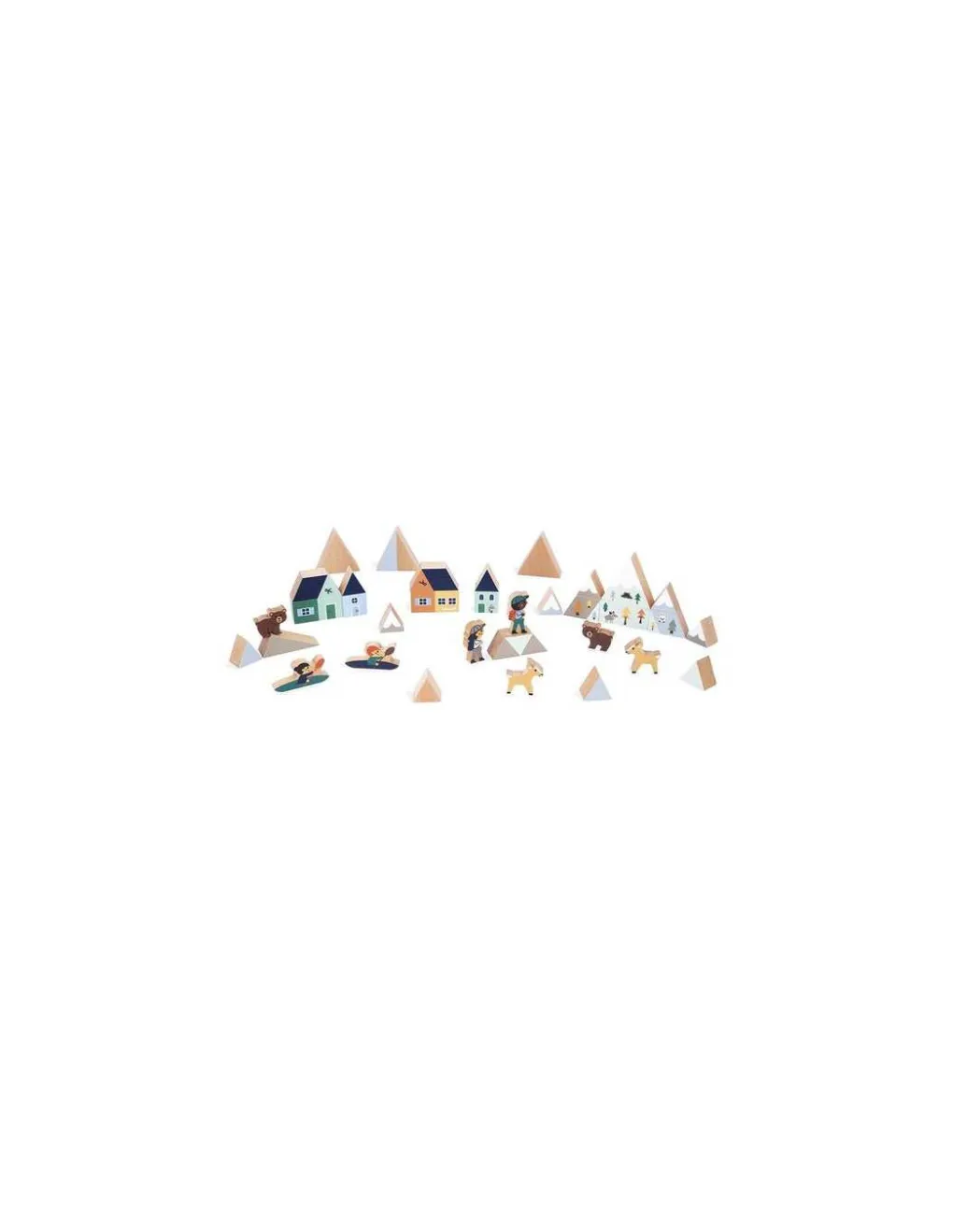 Janod Cubes La Vallée Blanche Cross Roads - Sale