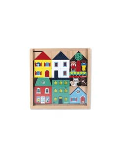 Janod Cubes Ville Cross Roads - Discount
