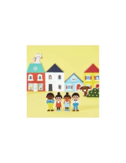 Janod Cubes Ville Cross Roads - Discount