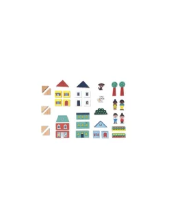 Janod Cubes Ville Cross Roads - Discount