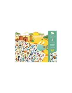 Djeco Décalcomanies savane, désert et pôle nord - Discount