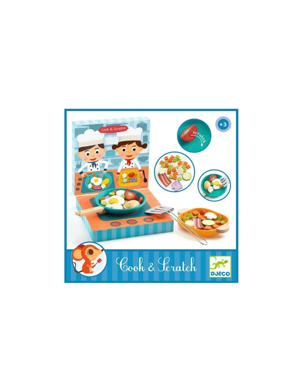 Djeco Dinette Cook & Scratch - Discount