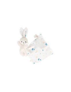 Kaloo Doudou lapin Blanc délicat Carré Douceur - Hot
