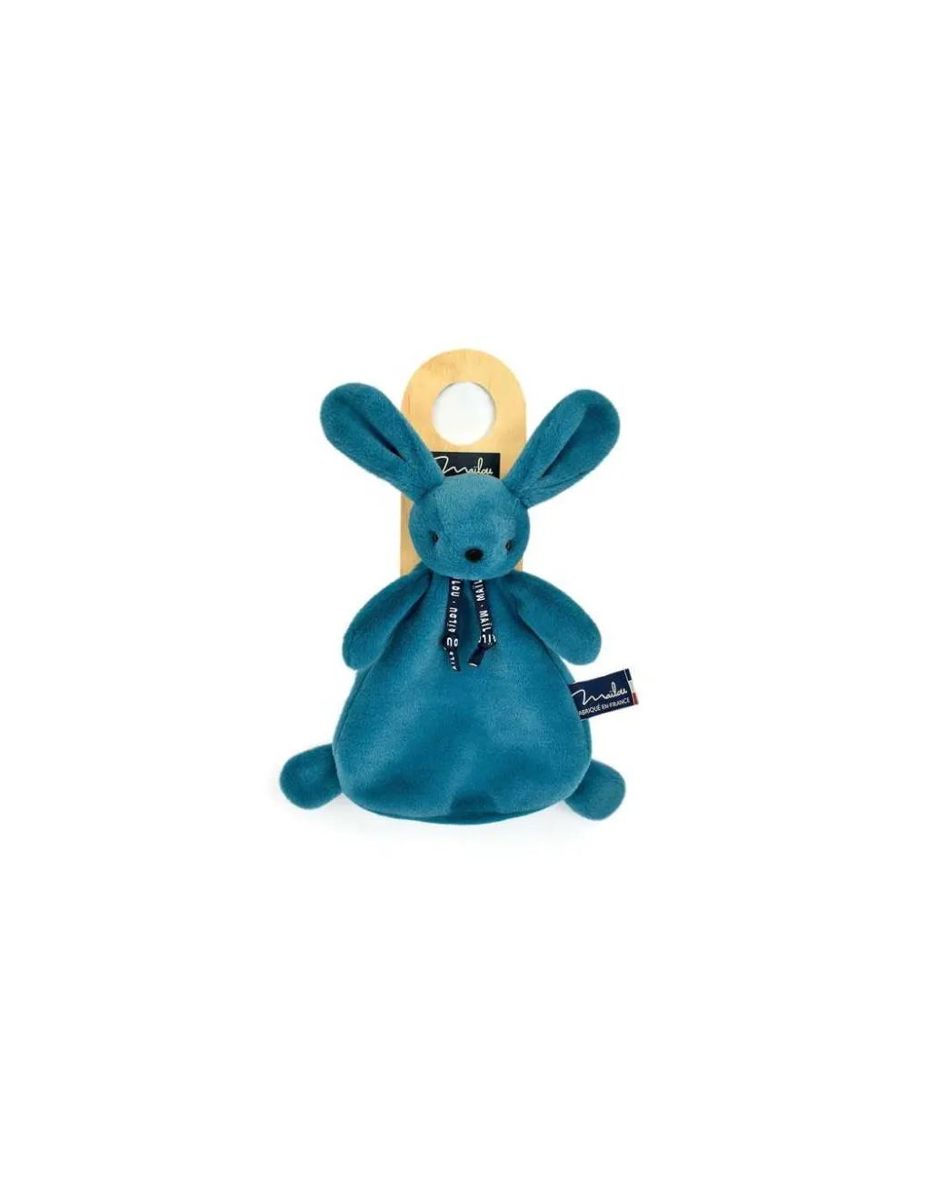 Mailou Tradition Doudou lapin bleu minéral Dorlotin - Maïlou Tradition Online