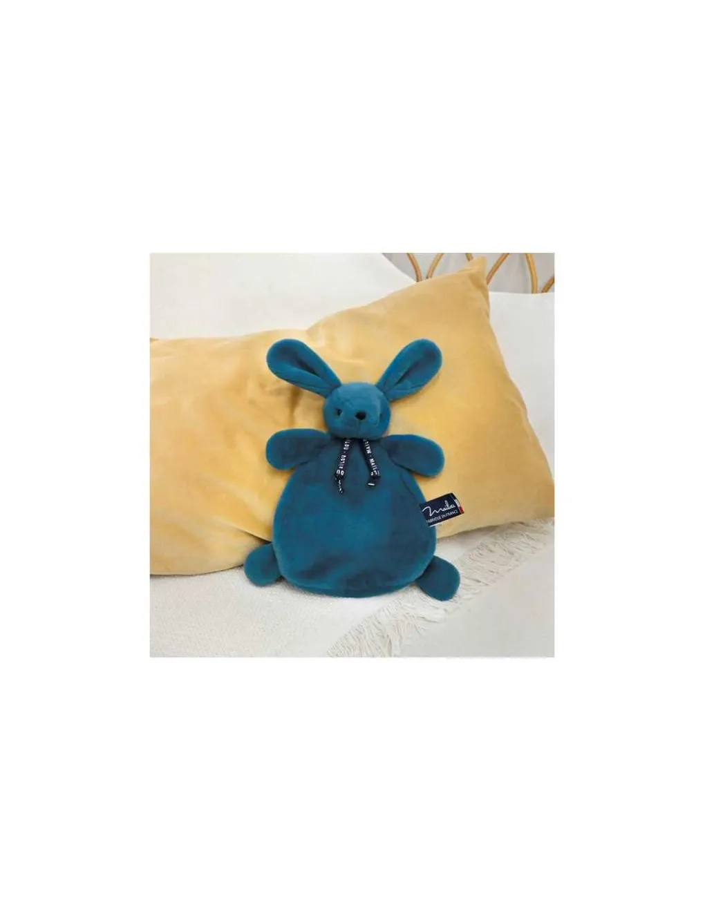 Mailou Tradition Doudou lapin bleu minéral Dorlotin - Maïlou Tradition Online
