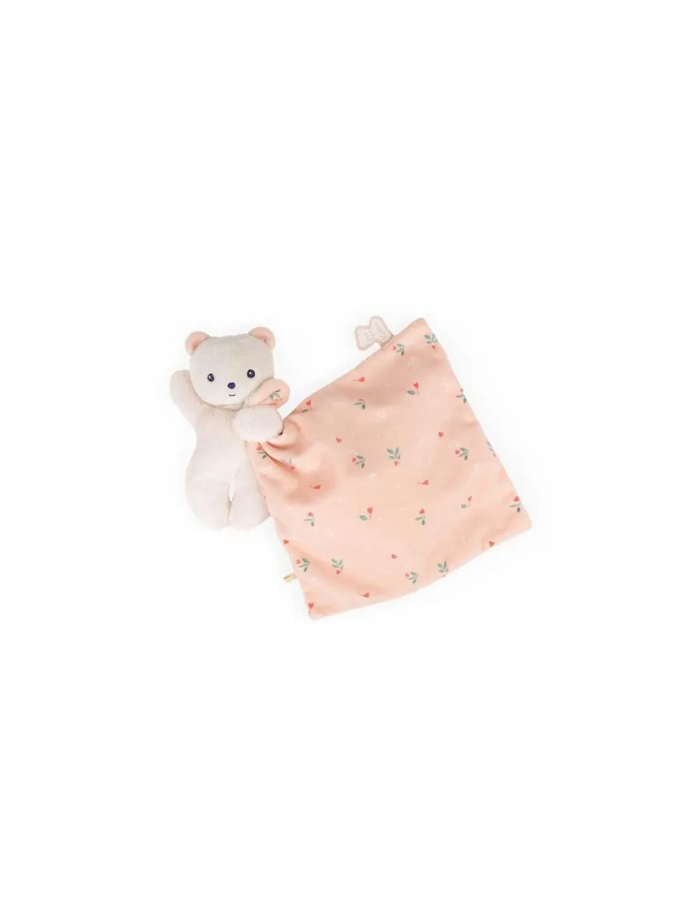Kaloo Doudou ours Feuilles d'amour Carré Douceur - Discount