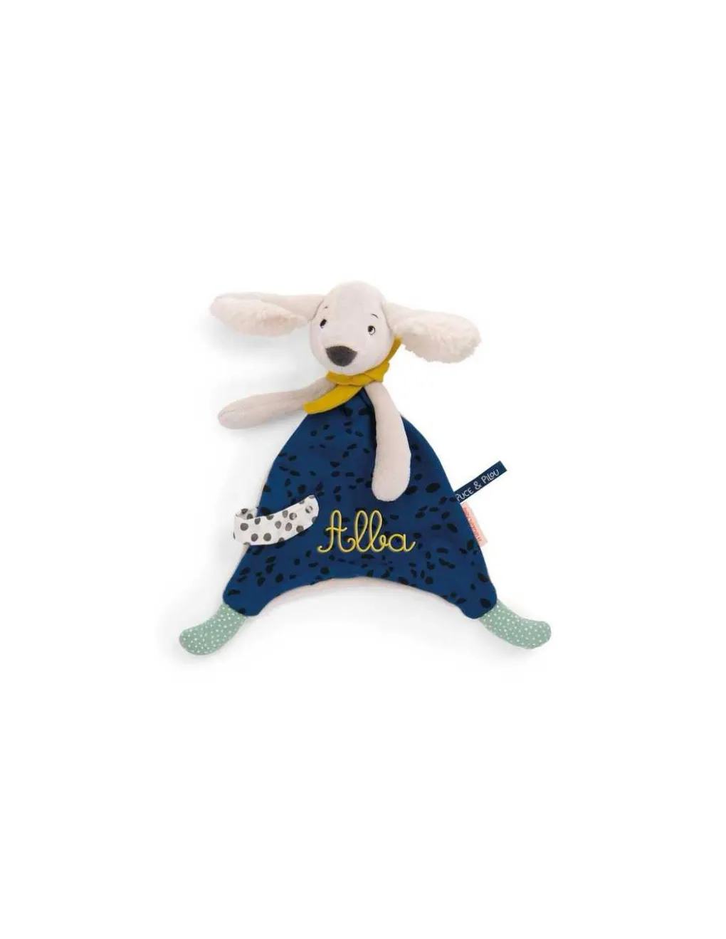 Moulin Roty Doudou Pilou bleu Puce & Pilou - Discount
