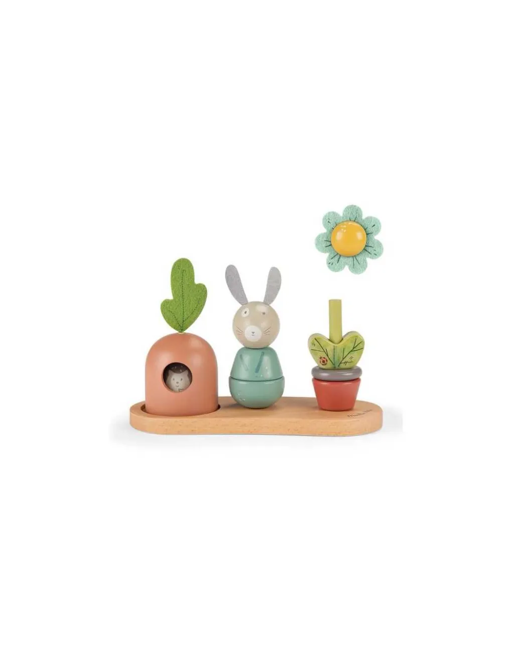 Moulin Roty Empilable multi-activités Trois petits lapins - Outlet