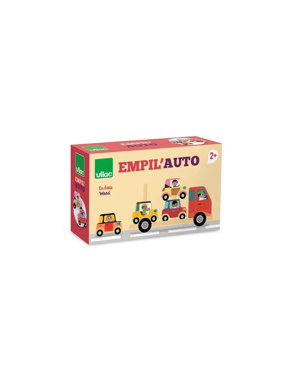 Vilac Empil’auto 4 pièces Ingela P.Arrhenius - New