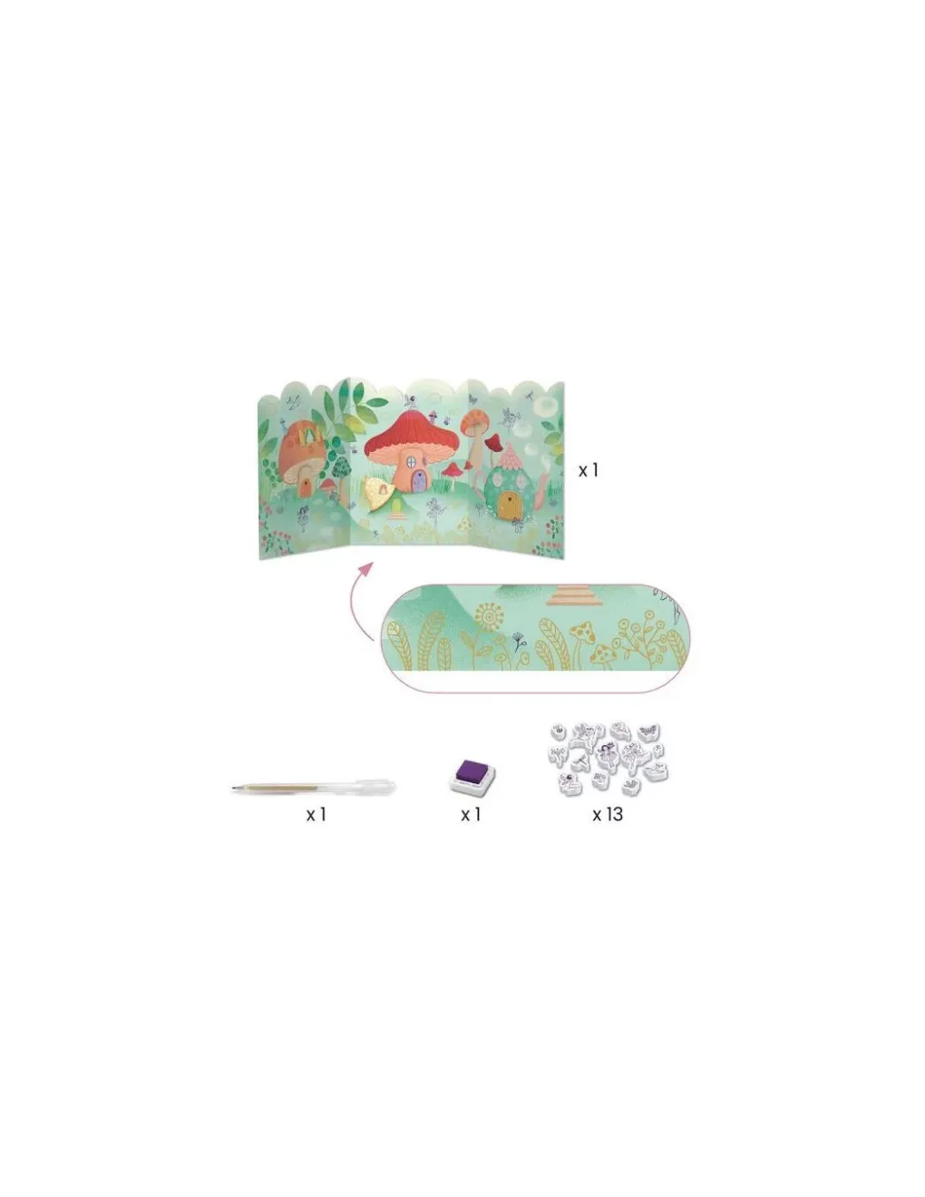 Djeco Fairy Box coffret 6 activités créatives - Clearance