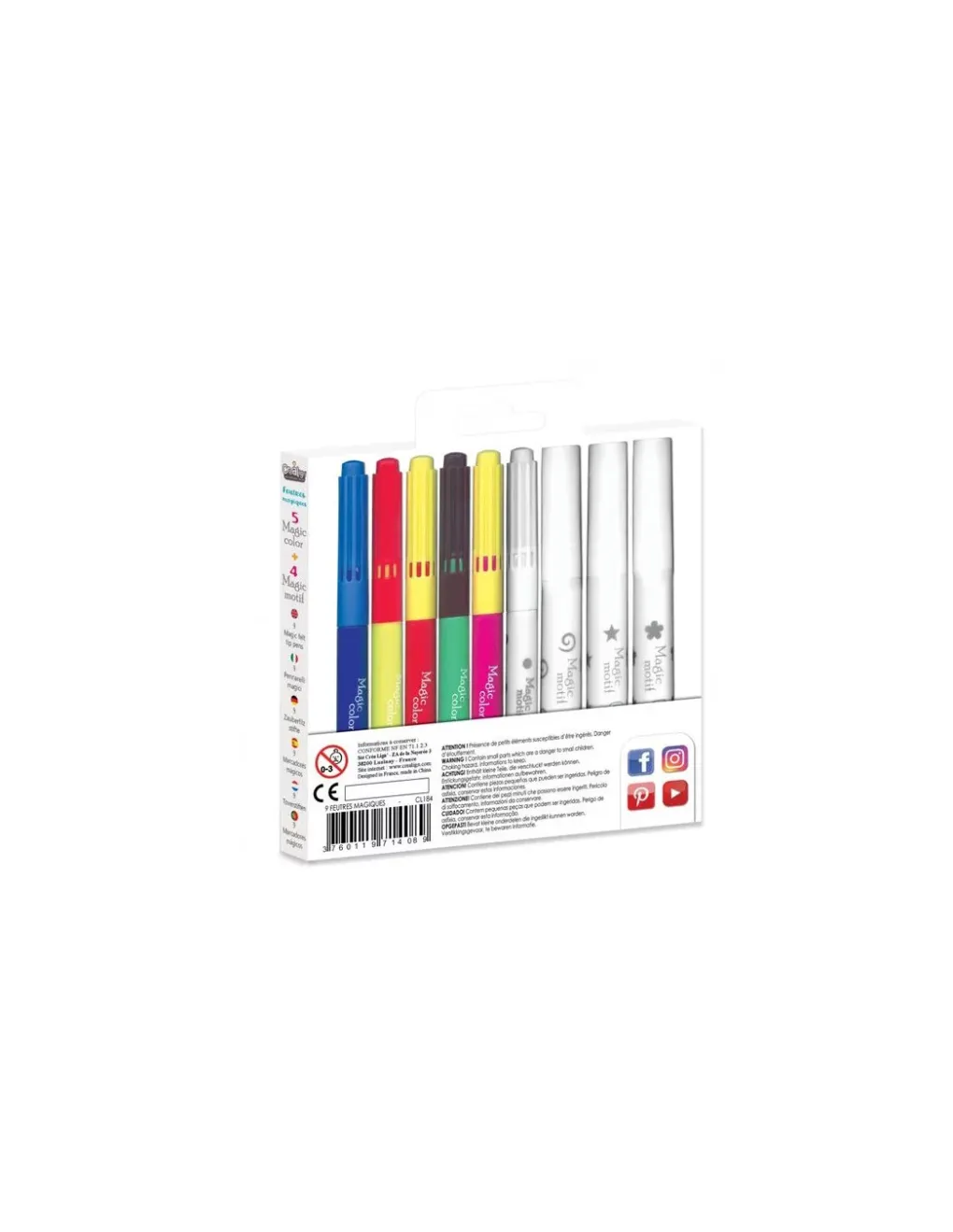 Crea Lign’ Feutres magiques motif - CréaLign' Outlet