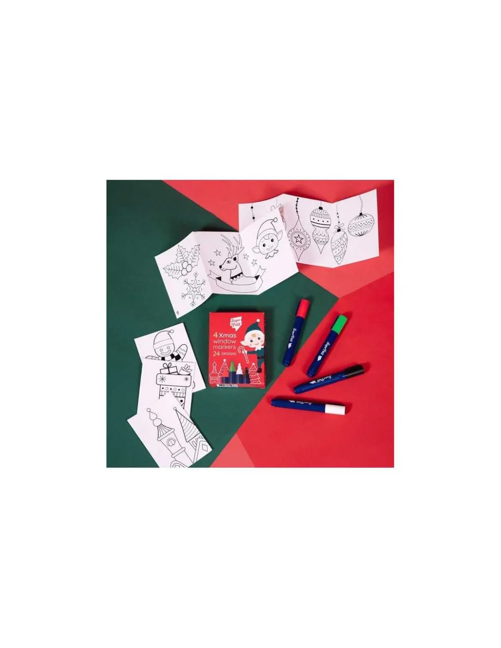 Super Petit Feutres pour vitres et motifs à reproduire Noël - Outlet